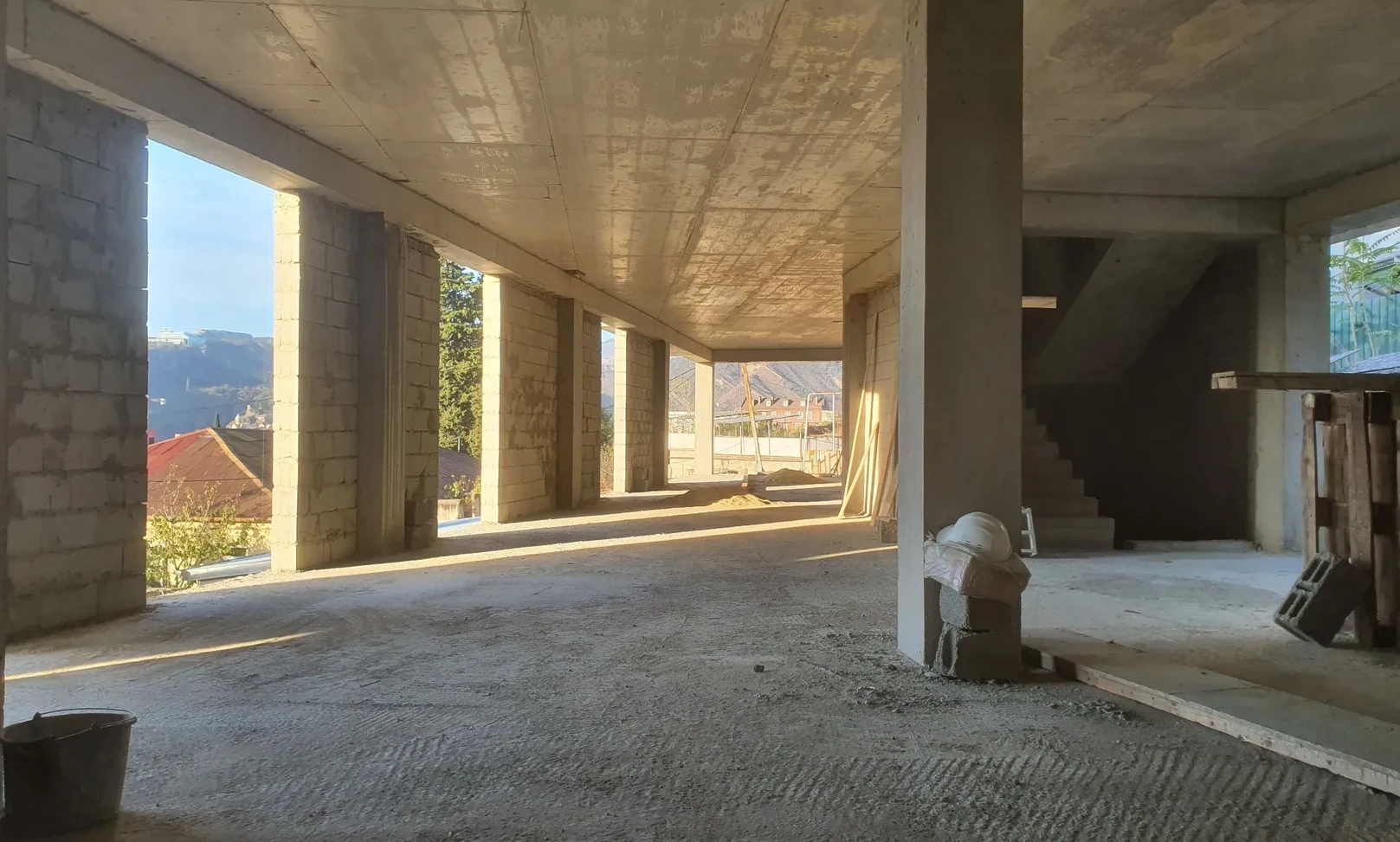 Existing unfinished interior of the Avlabari development in Tbilisi